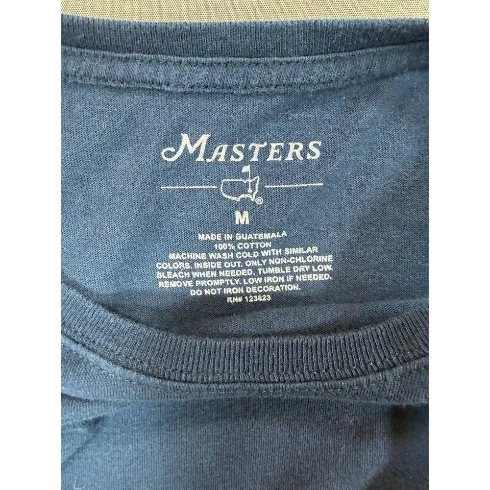 The Masters Past Champions (1934-2015) Golf T shirt Mens M T-Shirt Blue